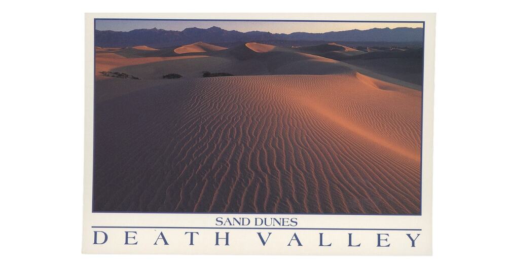 Vintage Unused Death Valley Postcard Sand Dunes National Monument Craig Lovell